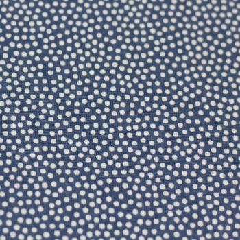 Baumwolle Dotty Jeansblau/Weiß by Swafing